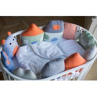 Комплект постельного белья ComfortBaby Colorit "Зверюшки" (10 бортиков-игрушек)
