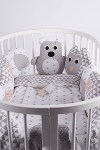Комплект постельного белья ComfortBaby Colorit "Зверюшки 2" (6 бортиков-игрушек)